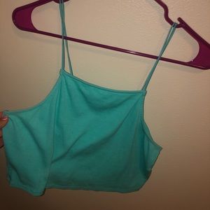 Aqua crop top